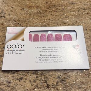 Color Street Sparkling Pink Nail Strips Czech Me Out